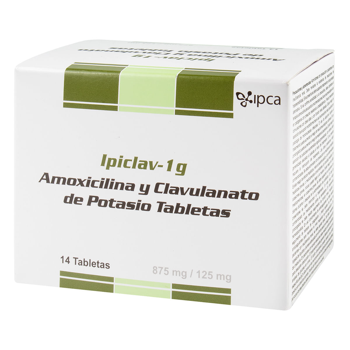 Ipiclav 1 G 875 Mg/125 Mg Ipca Caja X 14 Tabletas.