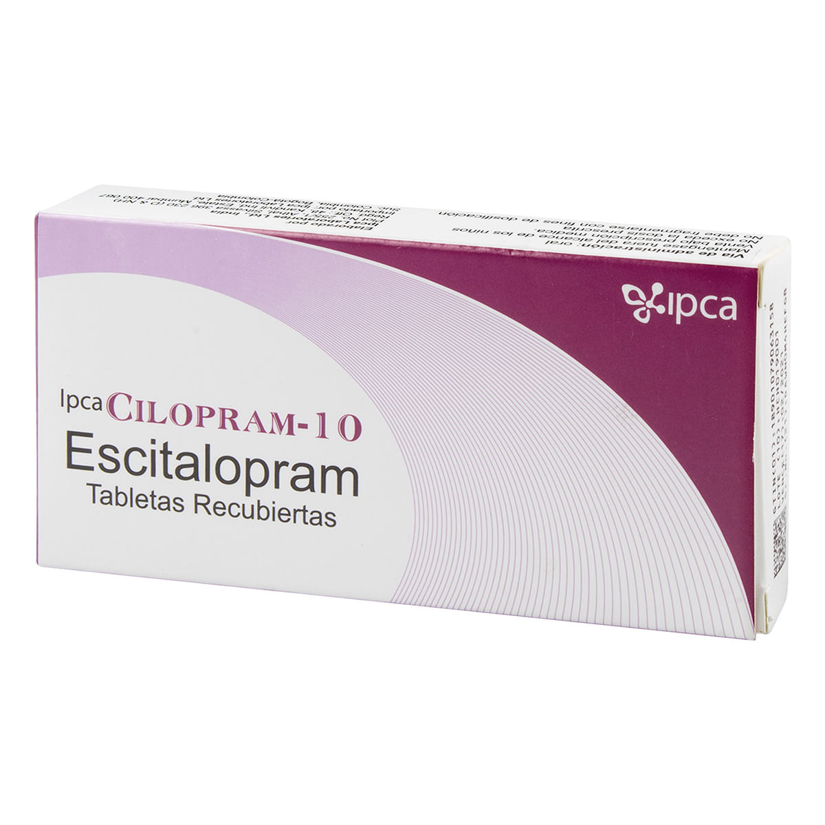 Cilopram 10 Mg Ipca Caja X 28 Tabletas Recubiertas.