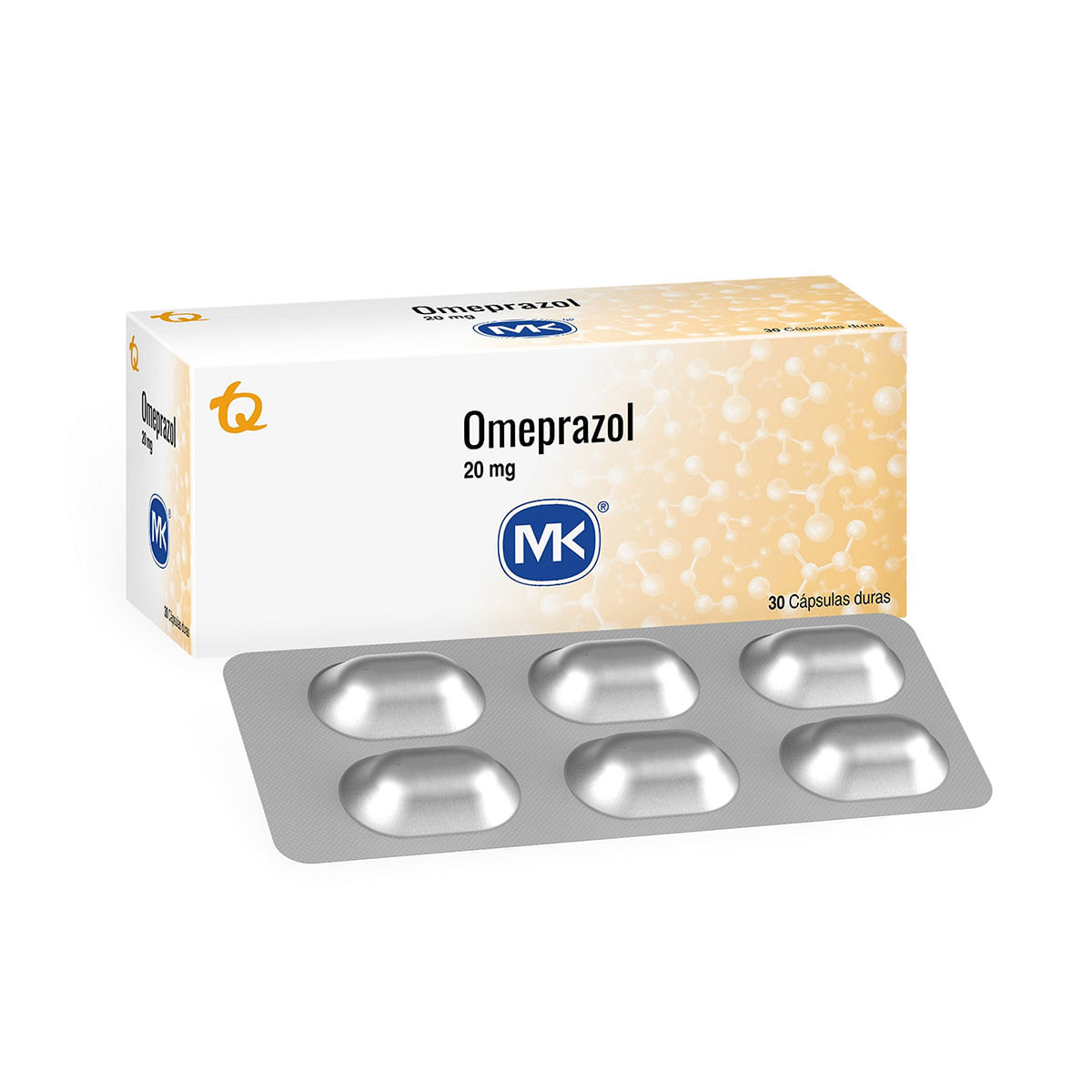 Omeprazol 20 mg MK Caja x 30 Cápsulas Duras
