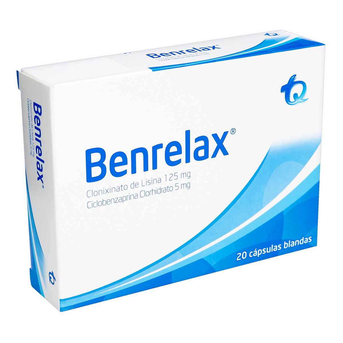 Benrelax 125 Mg + 5 Mg Caja X 20 Cápsulas.