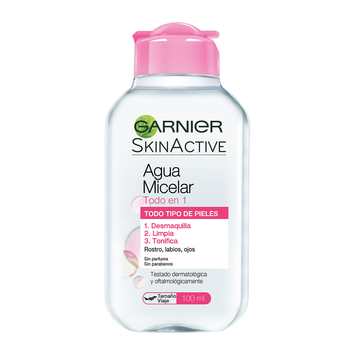 Agua Micelar Garnier SkinActive Todo en 1 Frasco x 100 mL