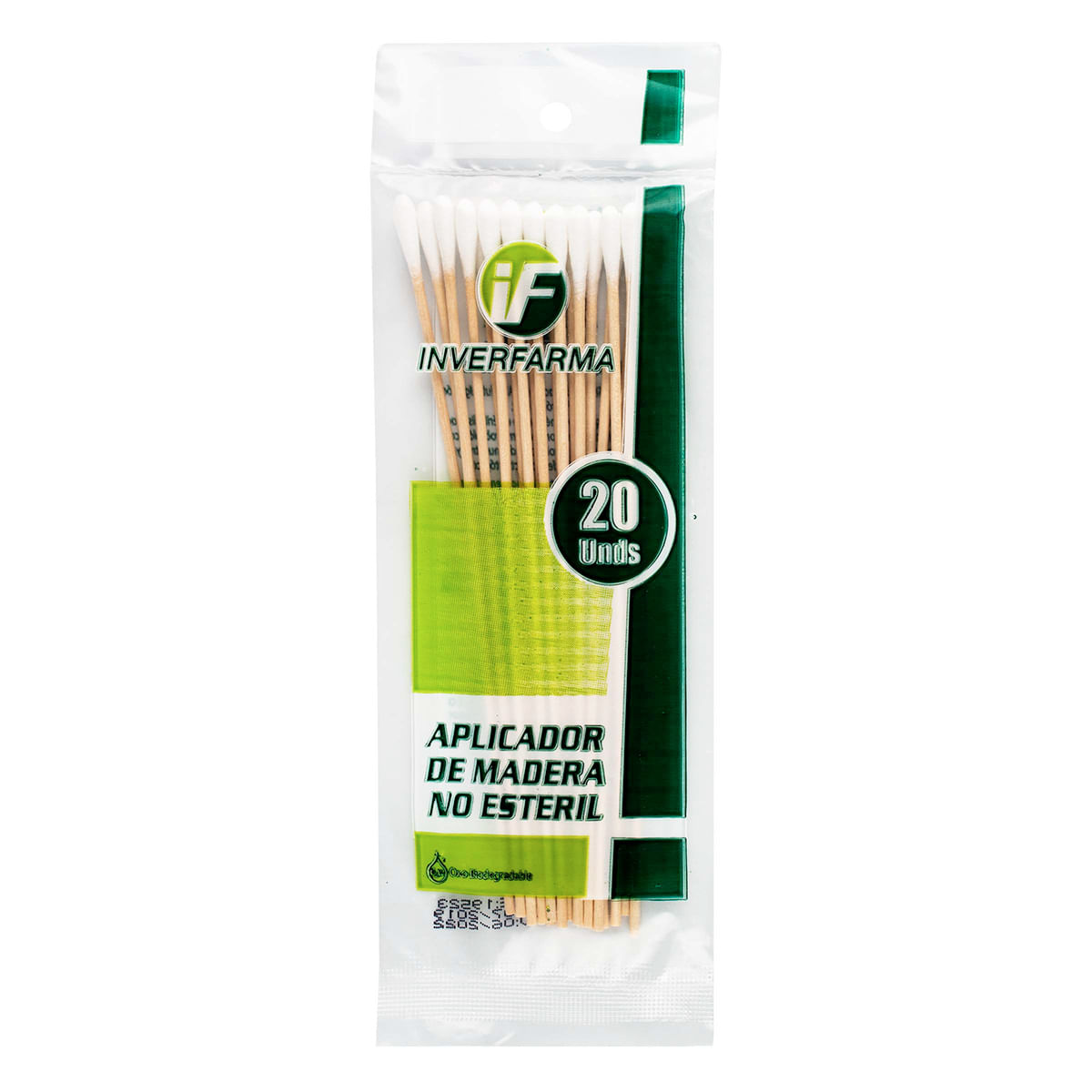 APLICADOR DE MADERA  20 UDS INVERFARMA