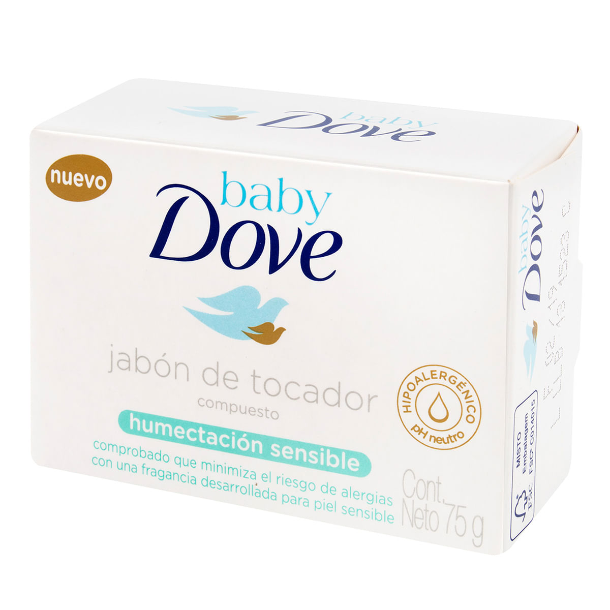 Jabón Dove Baby Humectación Sensible Barra x 75 g.
