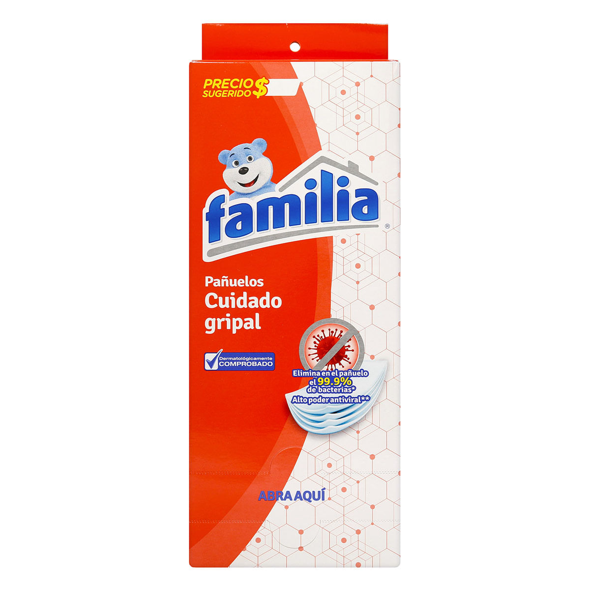 Dispensador Pañuelos Cuidado Gripal Familia Caja x 10 Uds
