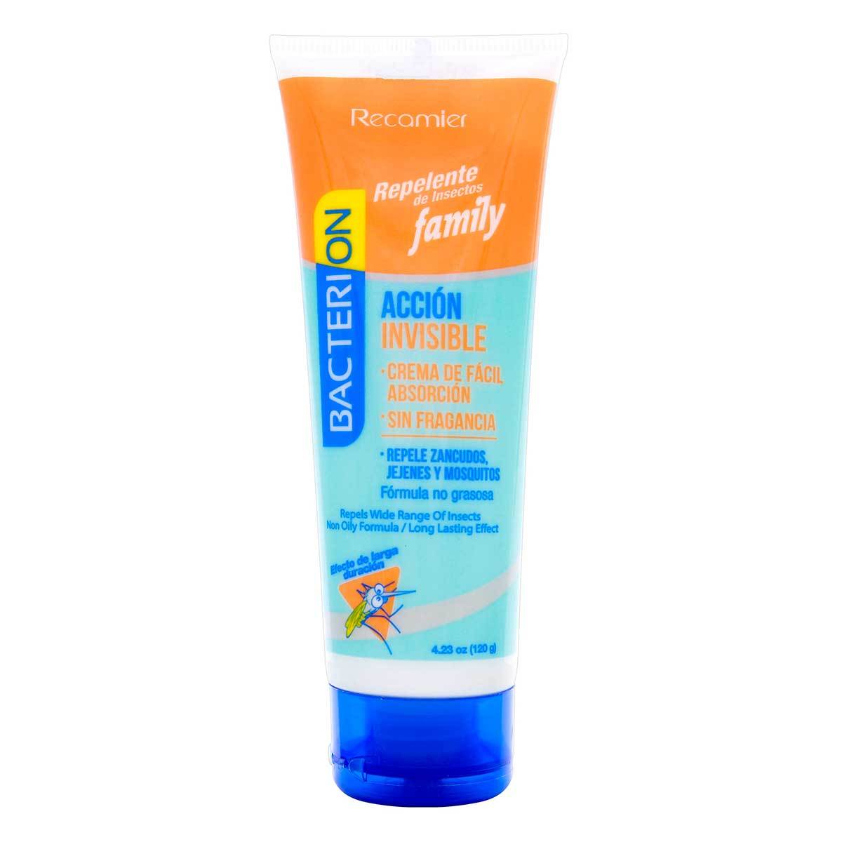 Repelente De Insectos Bacterion Family En Crema Tubo X 120 G.
