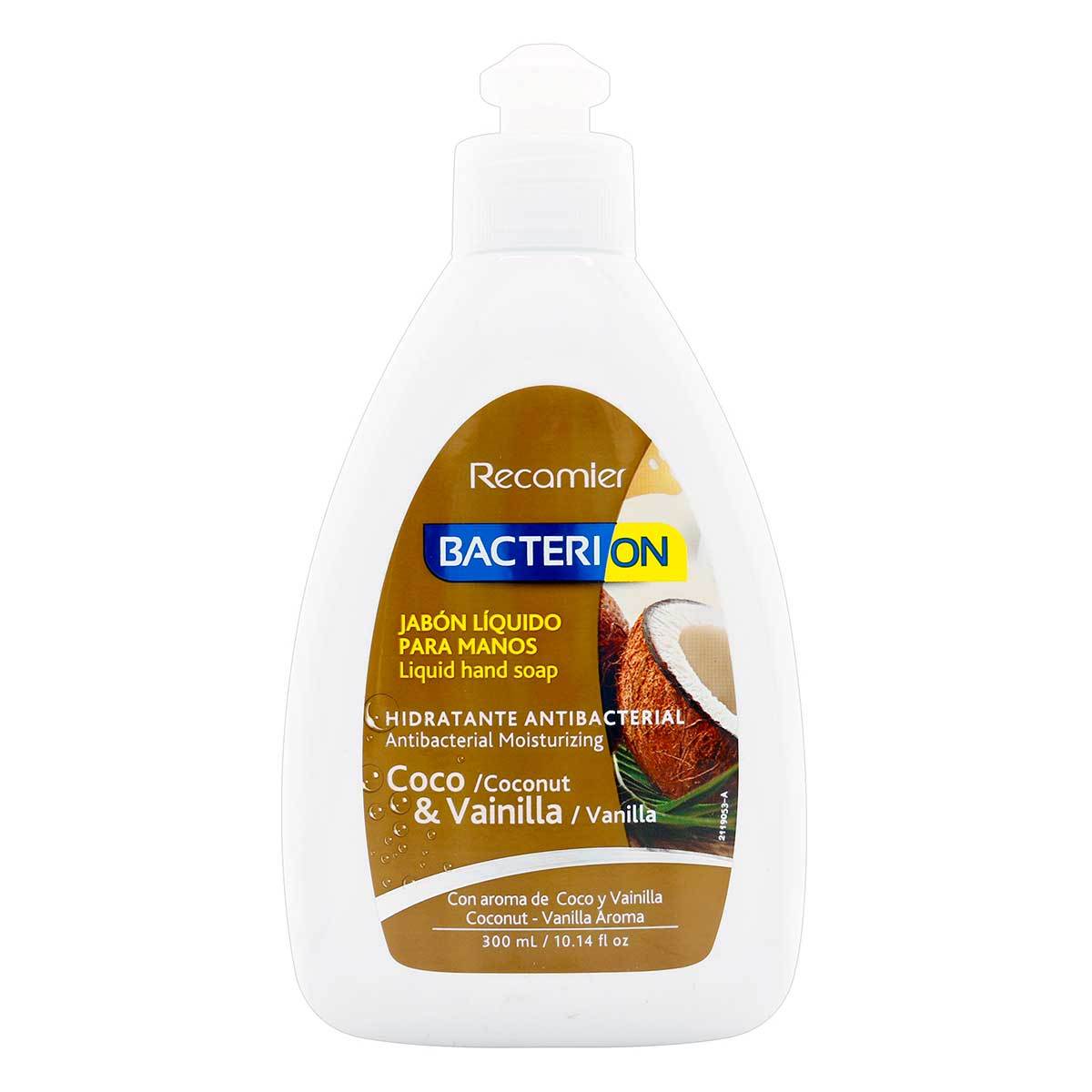 Jabón Líquido Bacterion Coco & Vainilla Frasco X 300 mL