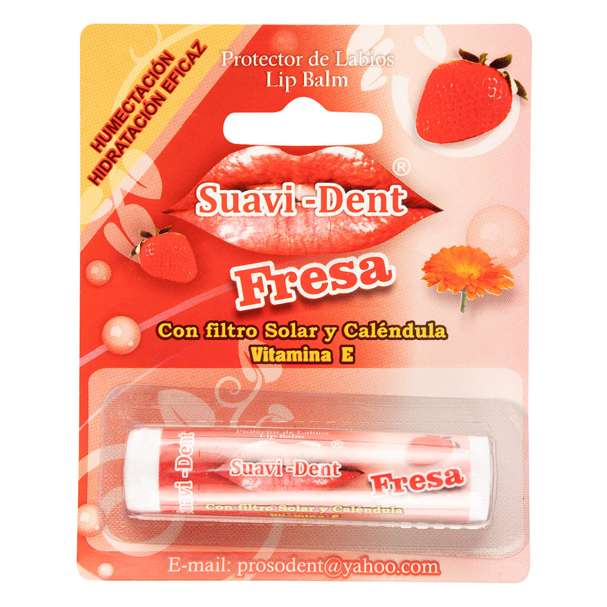 Protector De Labios Suavi-Dent Fresa Blister x 1 Barra.