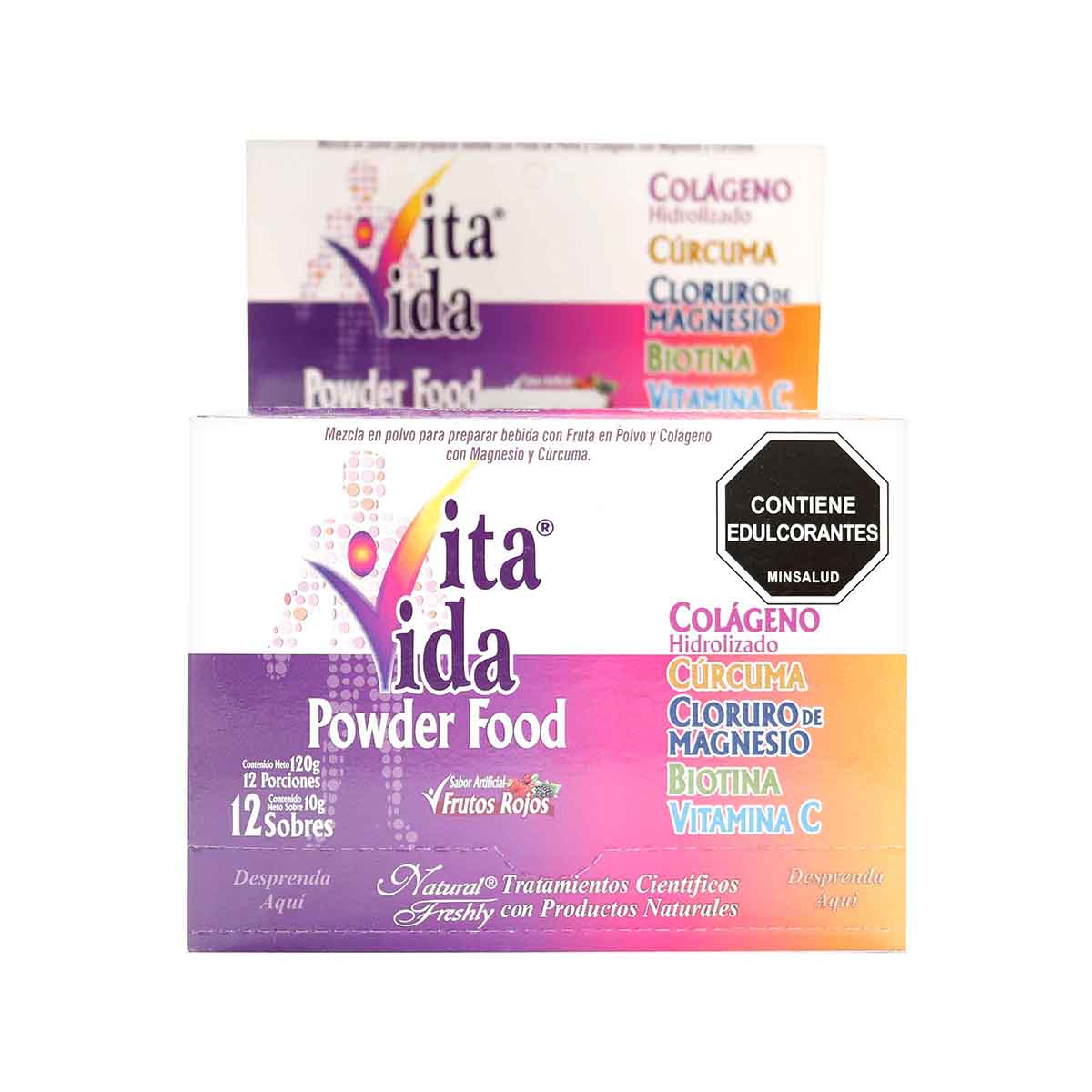 Alimento En Polvo Vita Vida Natural Freshly Caja 10 G X 12 Sobres.