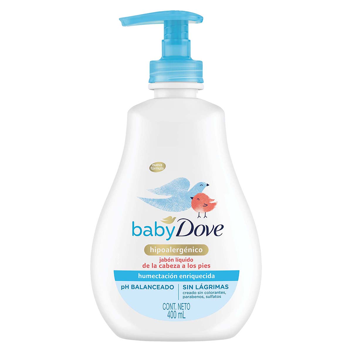 Jabón Líquido Dove Baby Humectación Enriquecida Frasco x 400 mL