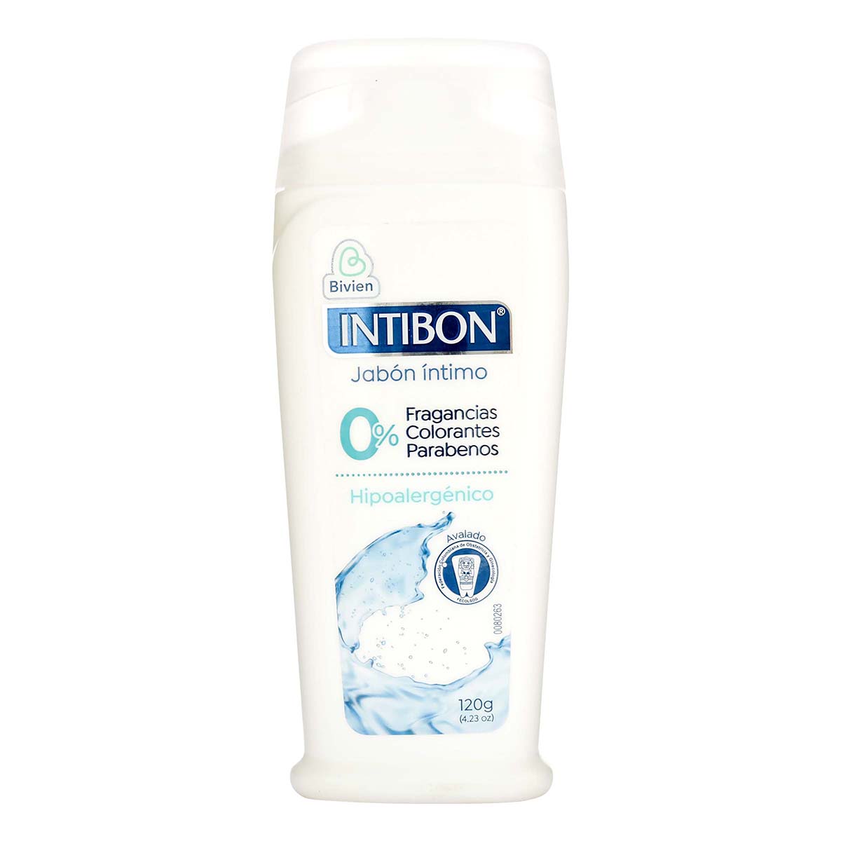 Jabón Íntimo Intibon 0% Bivien Frasco x 120 g