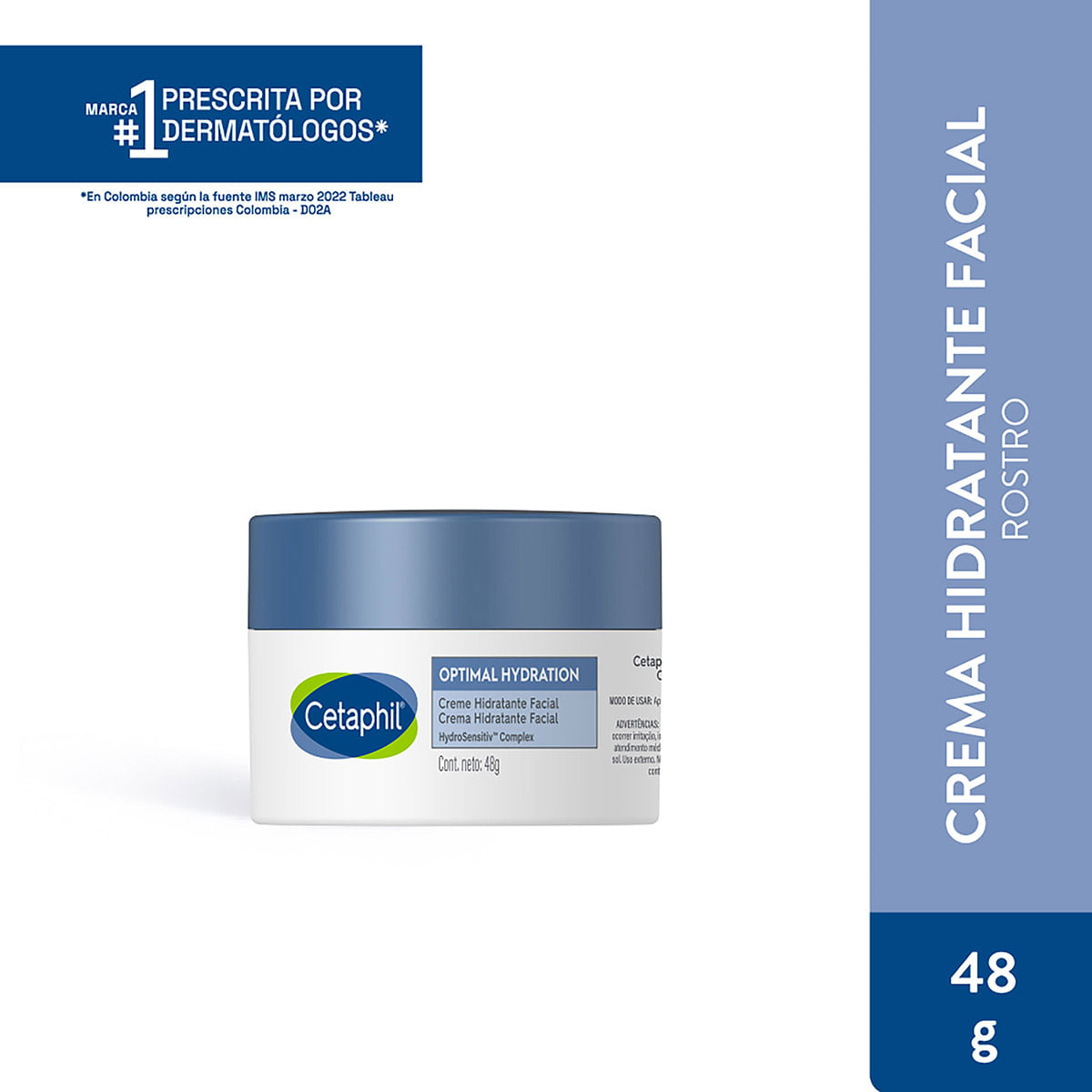 Crema Hidratante Facial Optimal Hydratation Cetaphil Frasco x 48 g