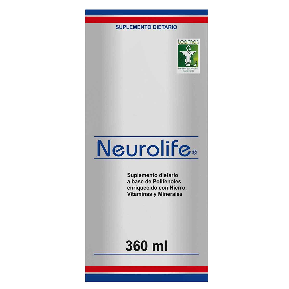 Suplemento Dietario Ledmar Neurolife Frasco X 360 Ml.