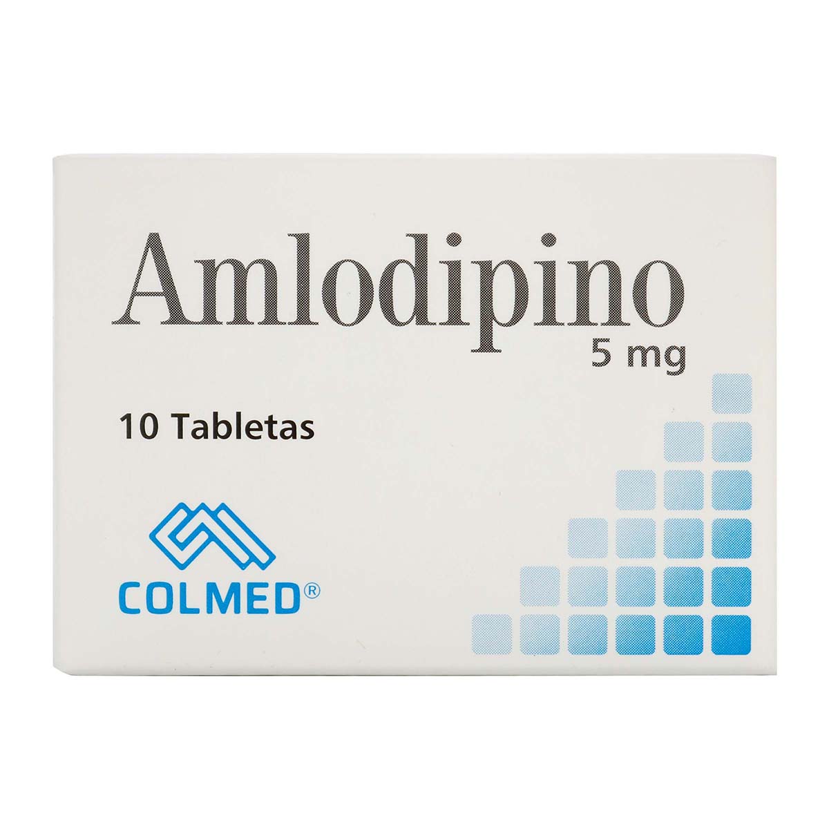 Amlodipino 5 mg Colmed Caja x 10 Tabletas