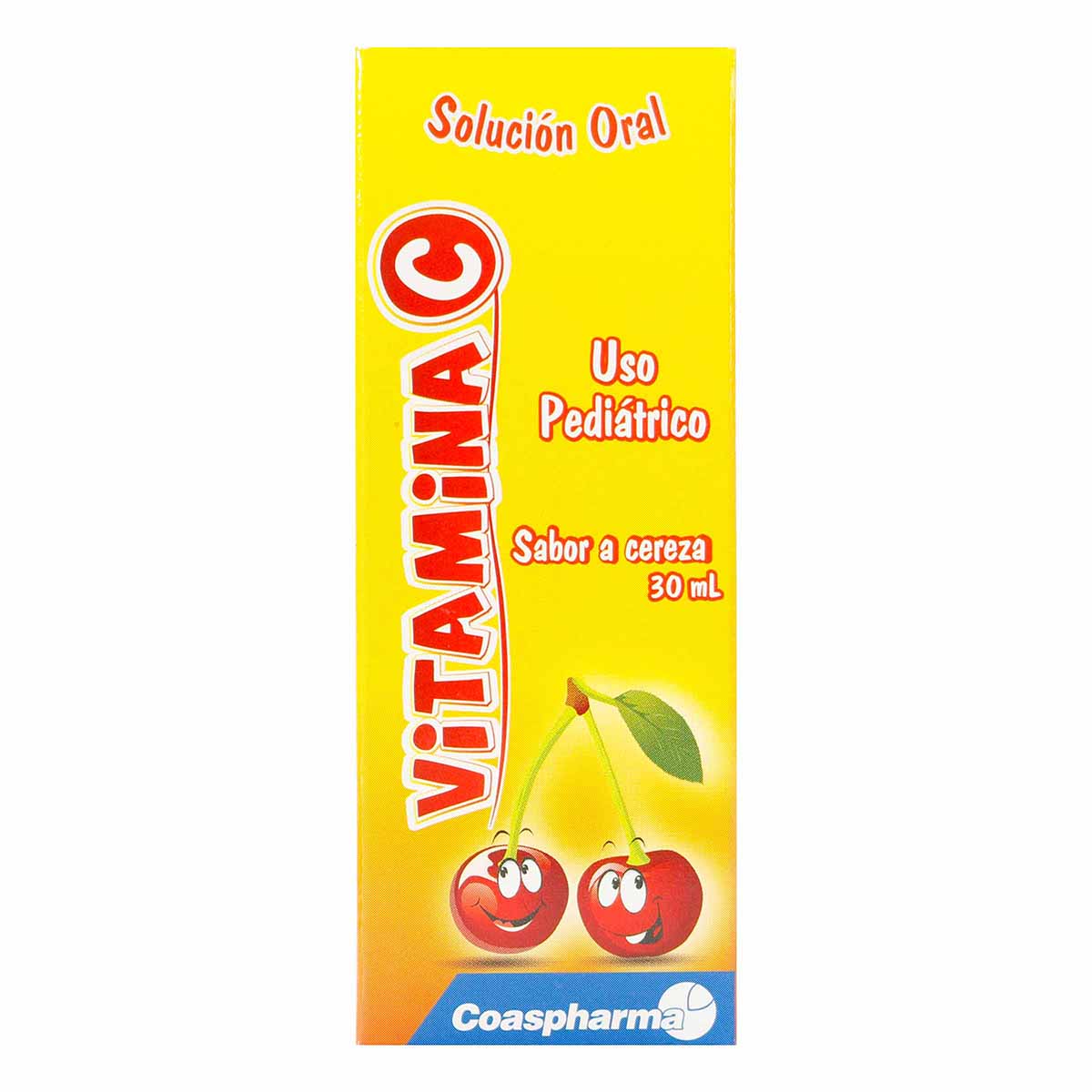 Vitamina C Solución Oral Sabor a Cereza Coaspharma Caja x 30 Mililitros