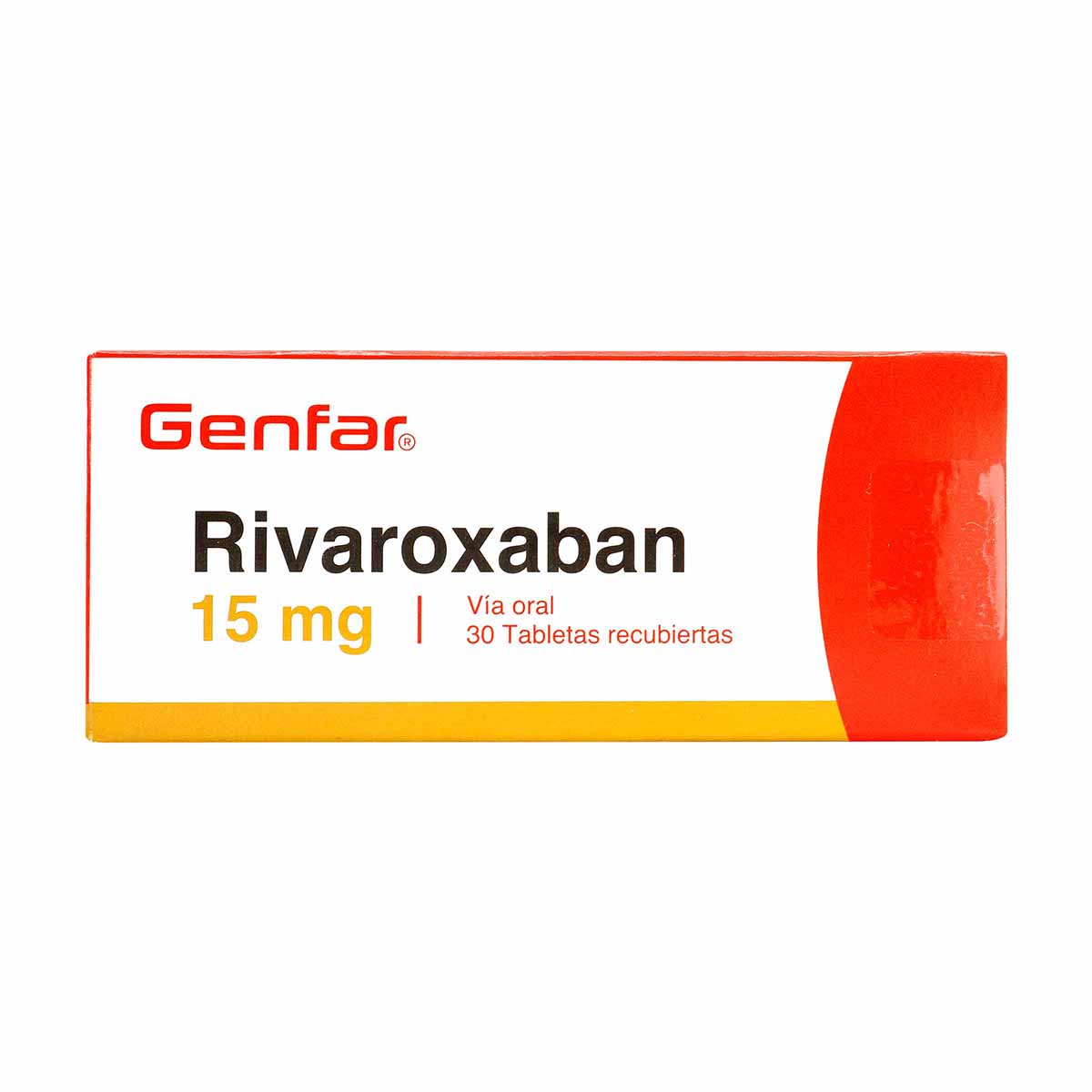 Rivaroxaban Genfar 15 Mg Caja X 30 Tabletas Recubiertas.