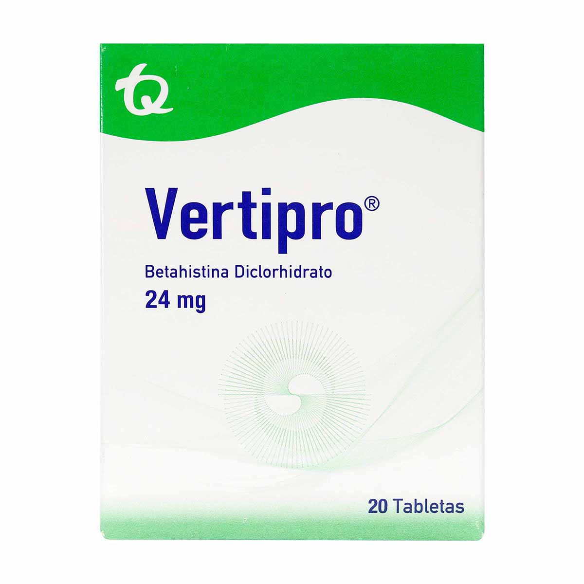 Vertipro 24 mg Tecnoquímicas Caja x 20 Tabletas