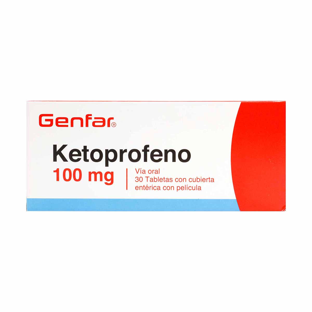 Ketoprofeno 100 Mg Genfar Caja X 30 Tabletas.