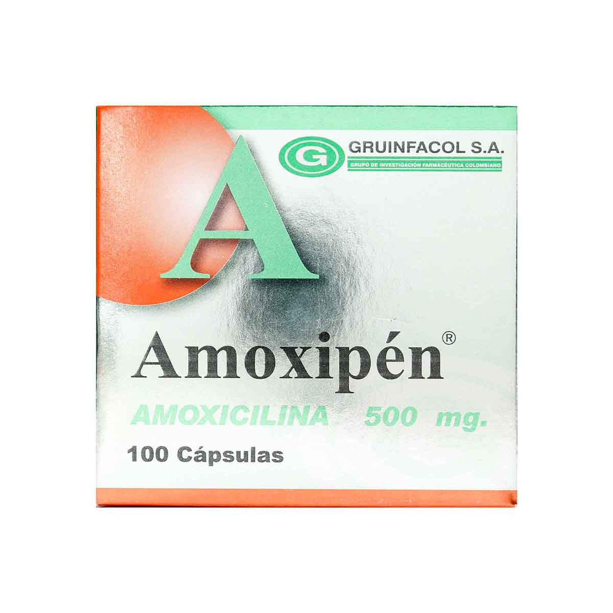 Amoxipén 500 mg Gruinfacol Caja x 100 Cápsulas