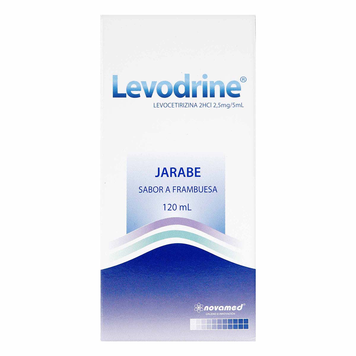Jarabe Levodrine Sabor a Frambuesa Novamed Caja x 120 Mililitros