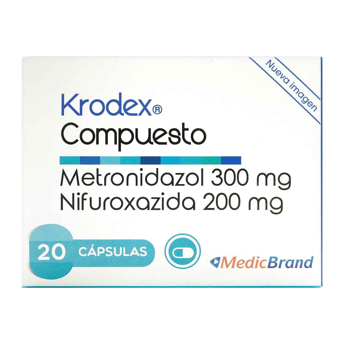 Krodex F Compuesto 300 mg Coaspharma Caja x 20 Cápsulas