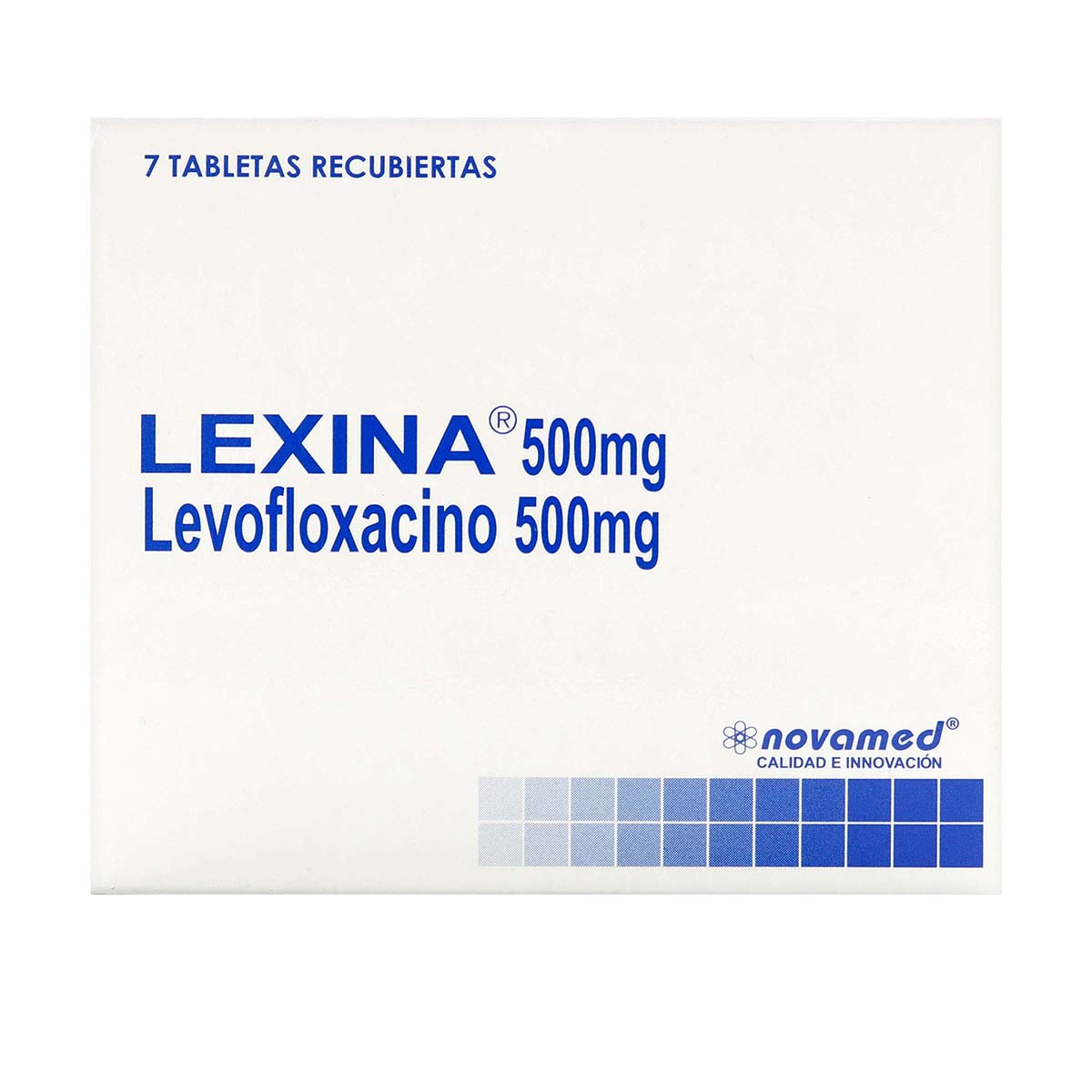 Lexina 500 mg Novamed Caja x 7 Tabletas Recubiertas