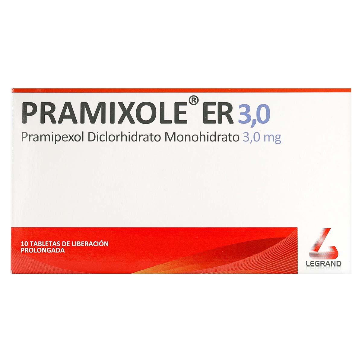 Pramixole ER 3,0 mg Legrand Caja x 10 Tabletas