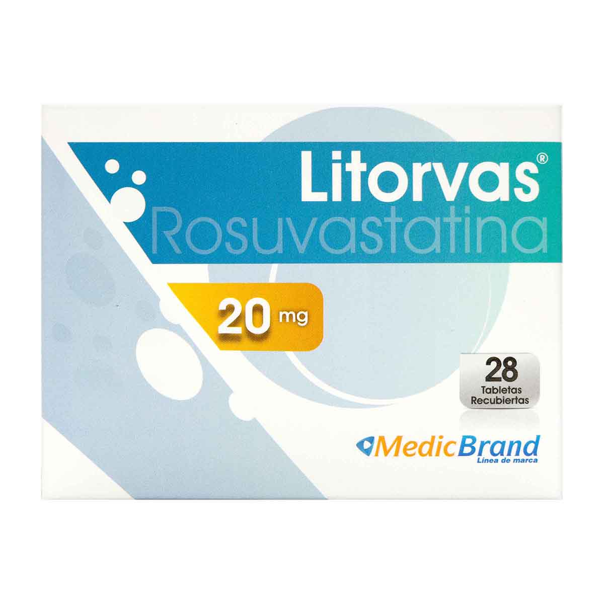 Litorvas 20  mg Coaspharma Caja x 28 Tabletas
