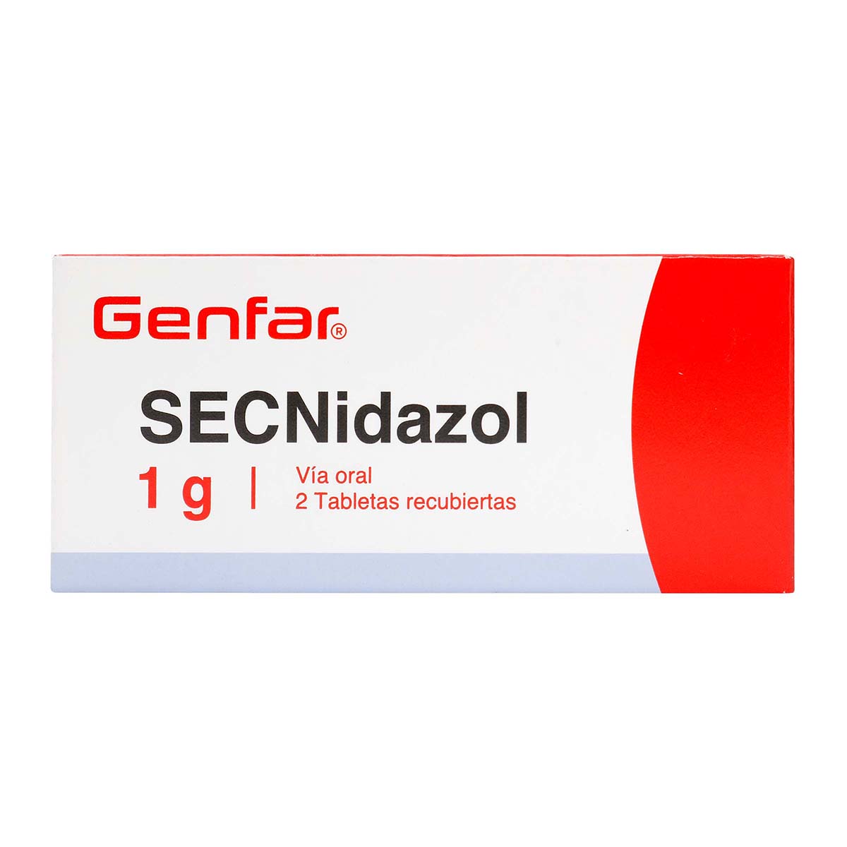 Secnidazol 1 G Genfar Caja X 2 Tabletas Recubiertas.