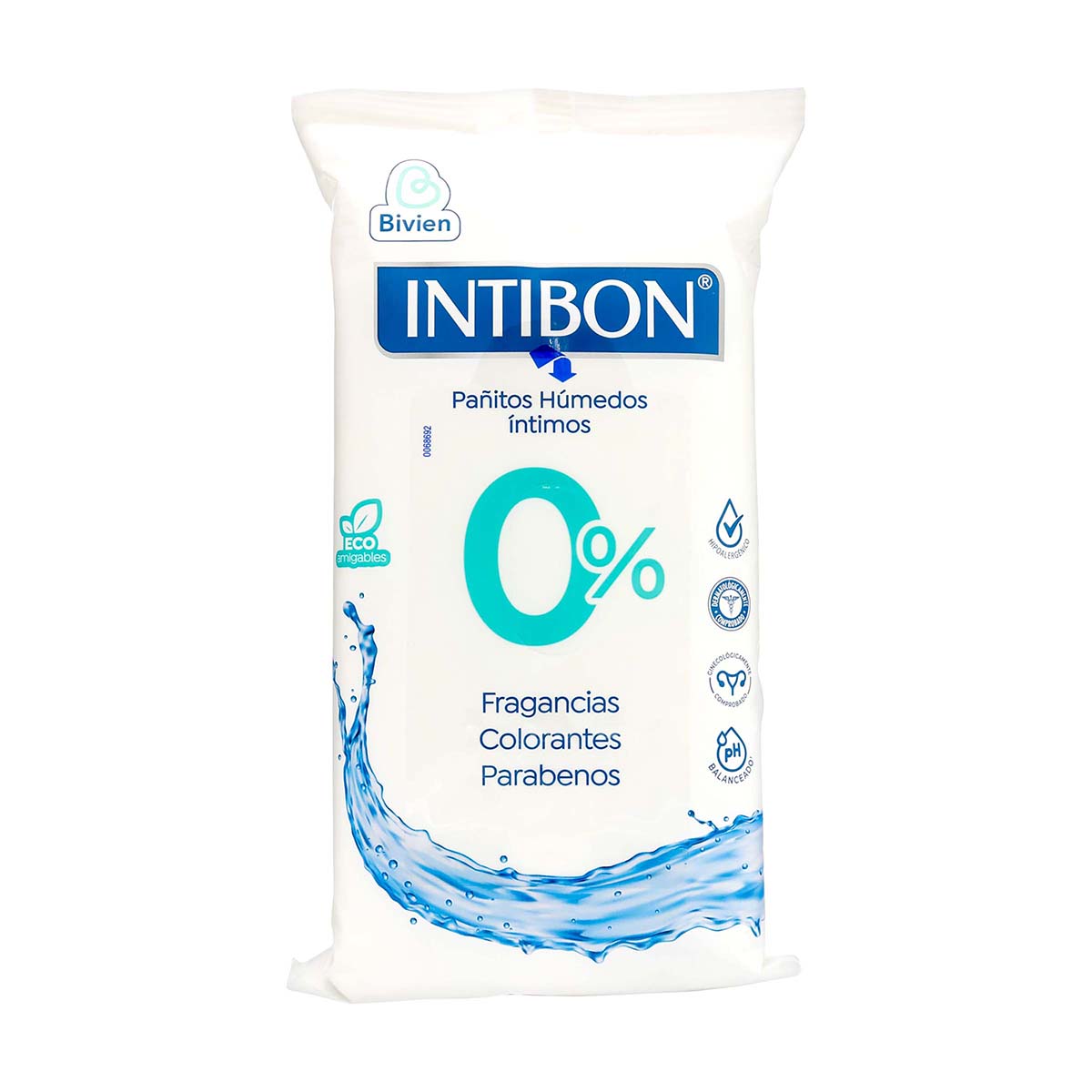 Pañitos Húmedos Íntimos 0% Intibon Paquete x 42 uds