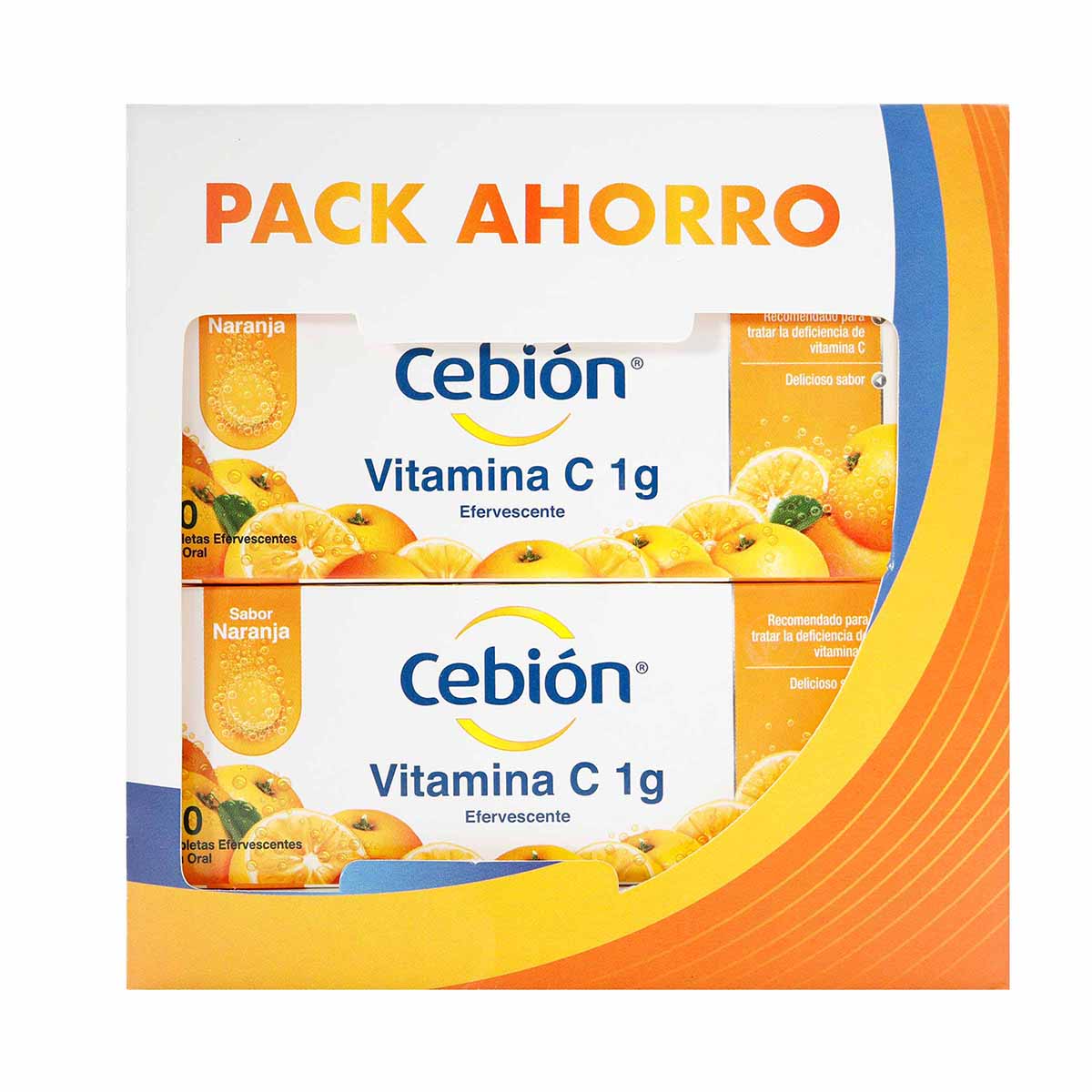 Vitamina C 1 g Cebión Forte Pack Ahorro 2 Cajas x 10 Tabletas