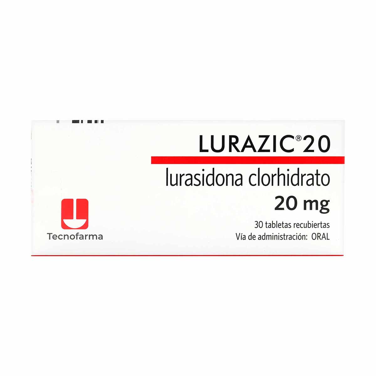 Lurazic 20 mg Tecnofarma Caja x 30 Tabletas Recubiertas
