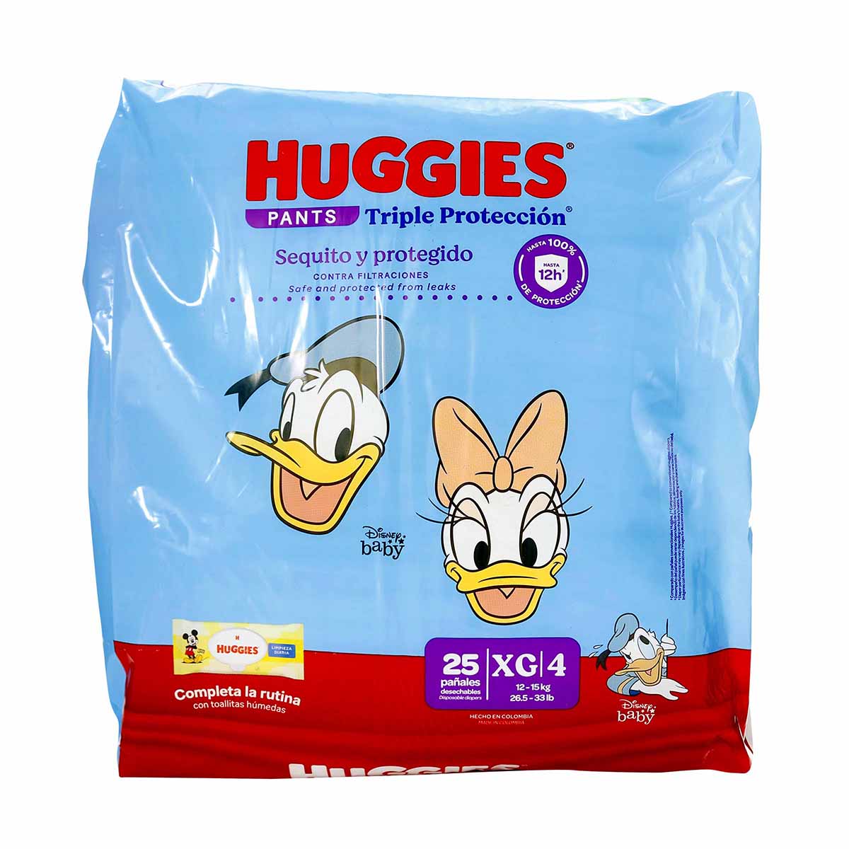 Pañales Pants Triple Protección Etapa 4/Xg Huggies Paquete x 25 uds