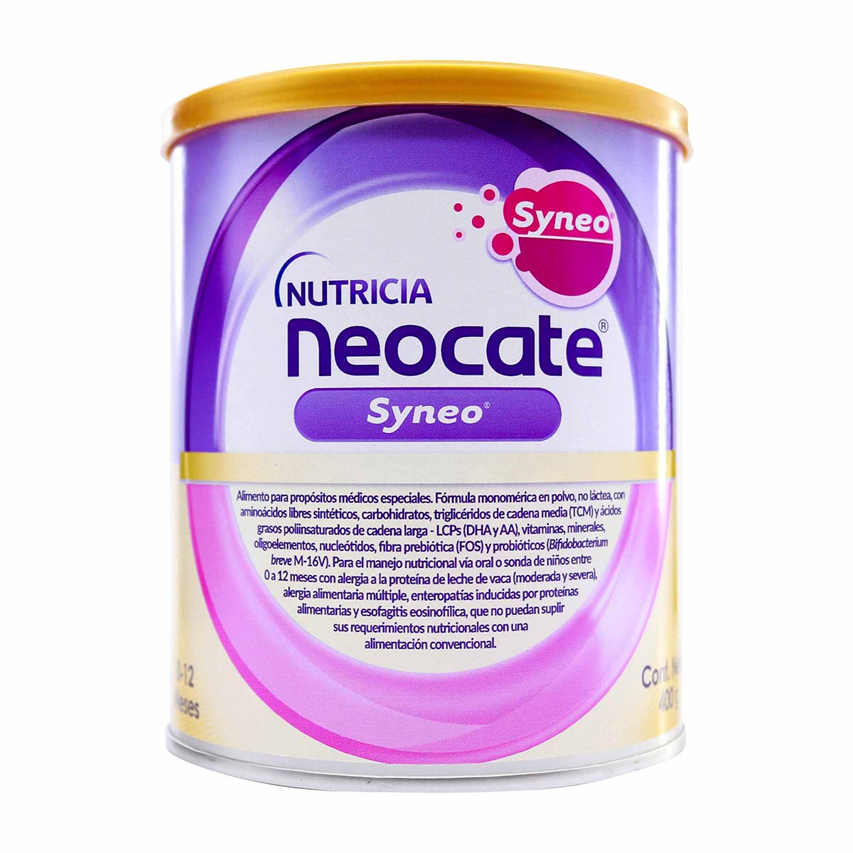 Alimento para Propósitos Médicos Especiales Syneo Neocate Tarro x 400 g