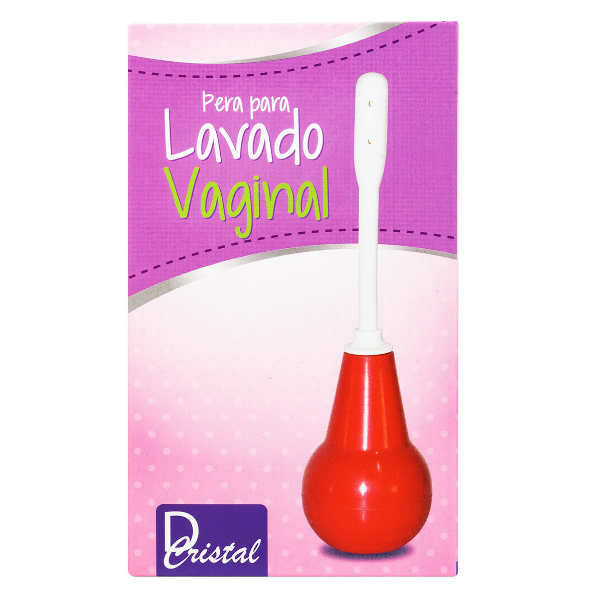 Pera para Lavado Vaginal D Cristal Caja x 1 ud