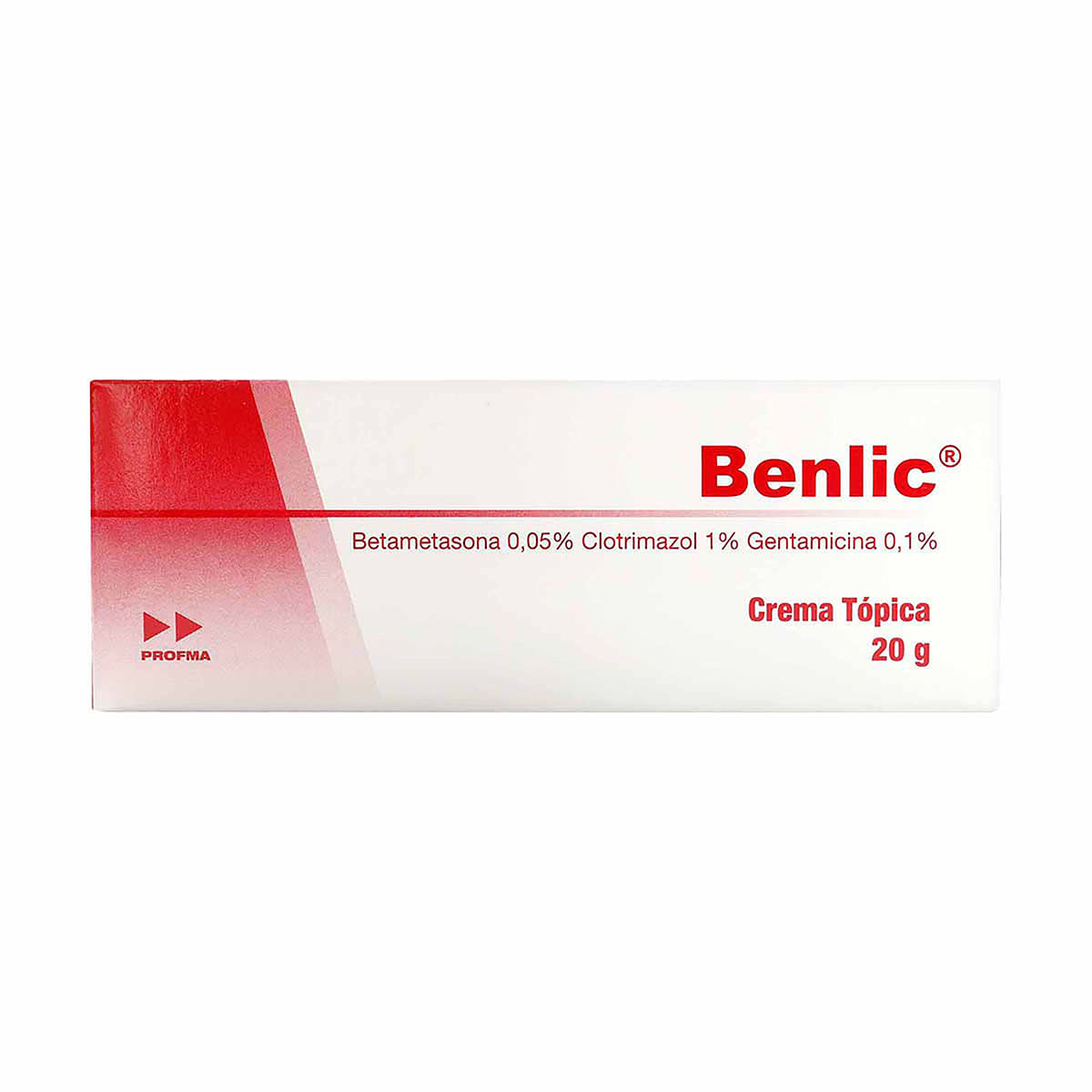 Crema Tópica Benlic Betametasona 0,05% Profma Caja x 20 Gramos