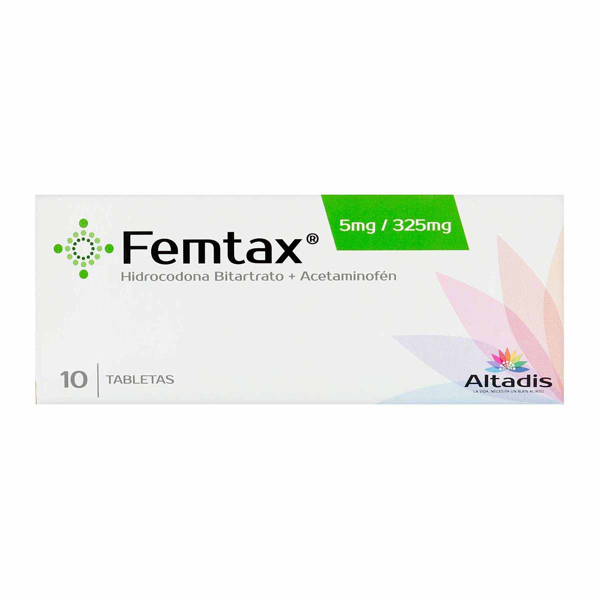 Femtax 5 mg / 325 mg Altadis Caja x 10 Tabletas
