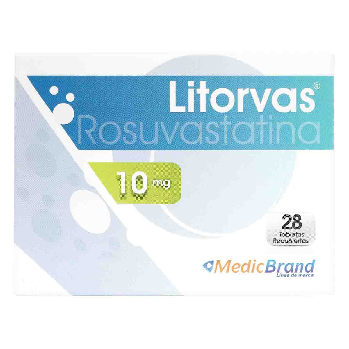 Litorvas 10 mg Coaspharma Caja x 28 Tabletas