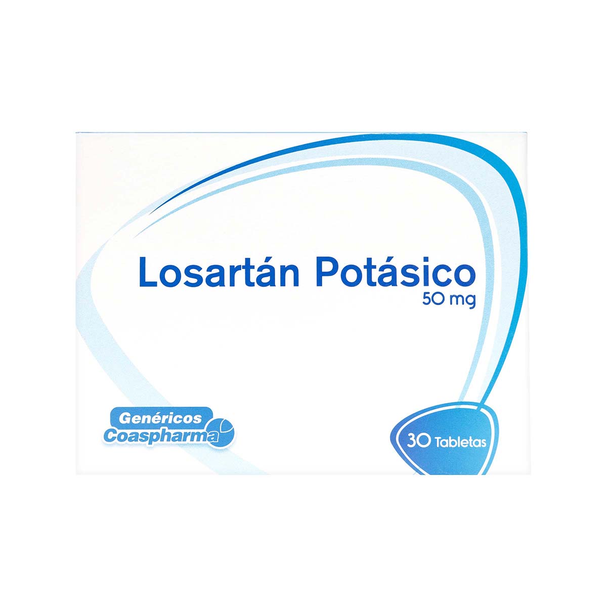 Losartán Potásico 50 mg Coaspharma Caja x 30 Tabletas