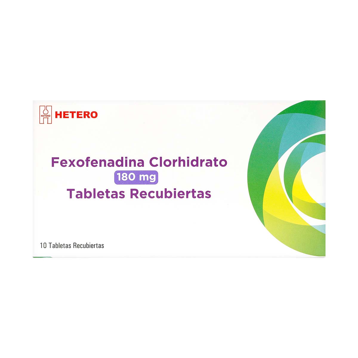 Fexofenadina Clorhidrato 180 mg Seven Pharma Caja x 10 Tabletas