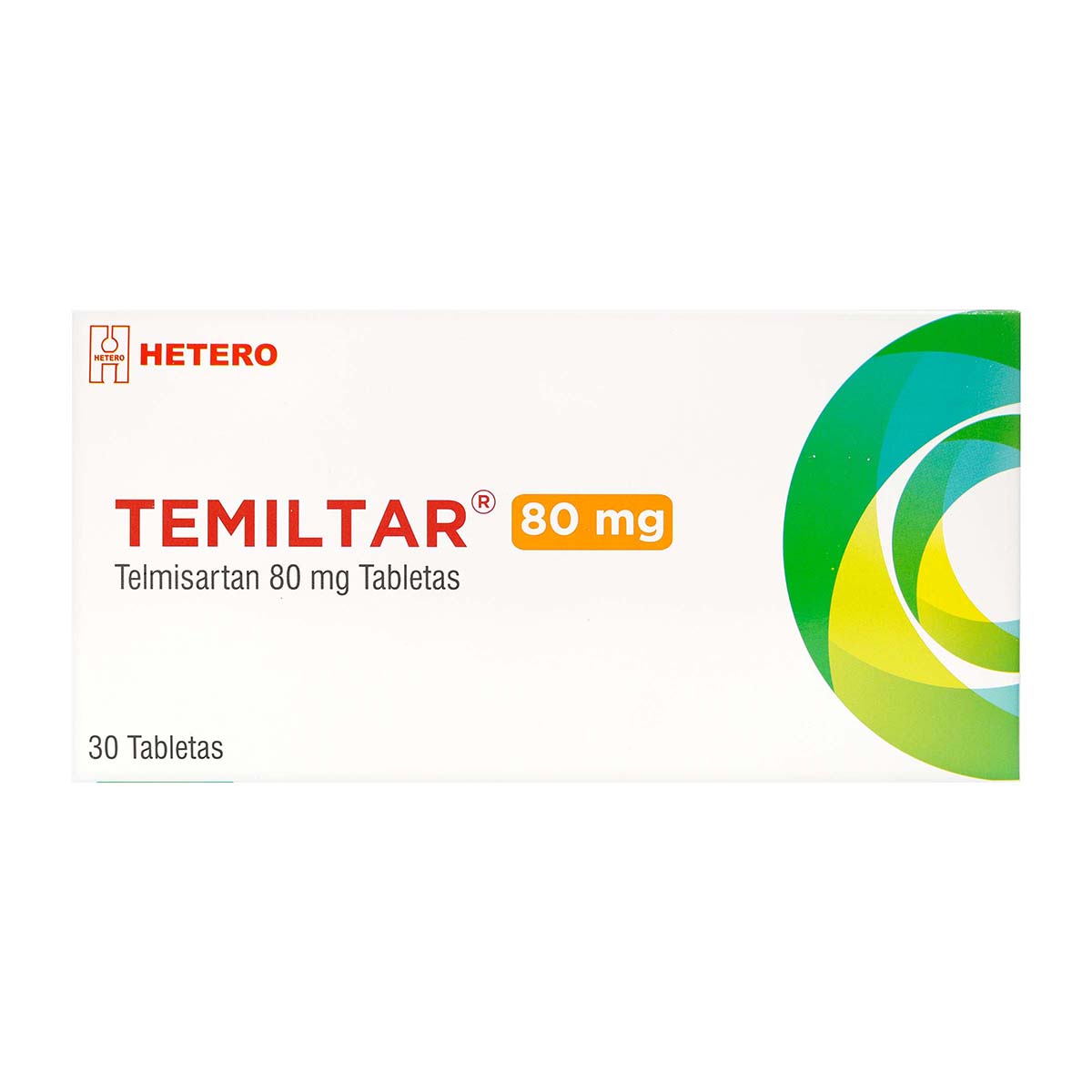 Telmisartan 80 mg Seven Pharma Caja x 30 Tabletas