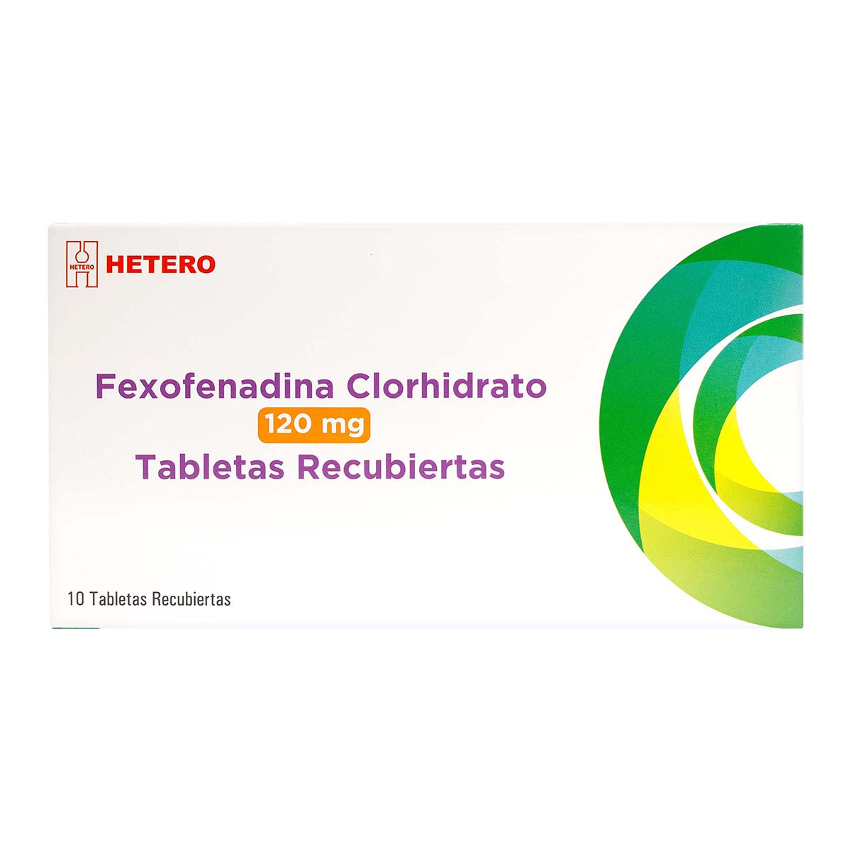 Fexofenadina 120 mg Seven Pharma Caja x 10 Tabletas