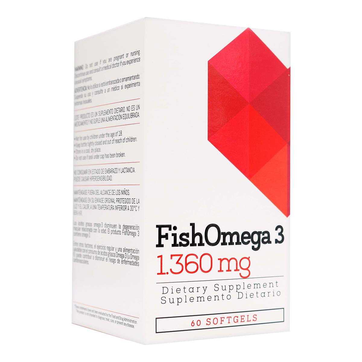 Omega 3 1.360 mg Healthy America Caja x 60 Cápsulas Blandas