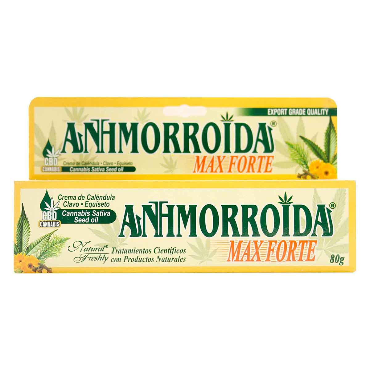 Crema de Calendula Anhmorroida Max Forte Natural Freshly Caja x 80 Gramos