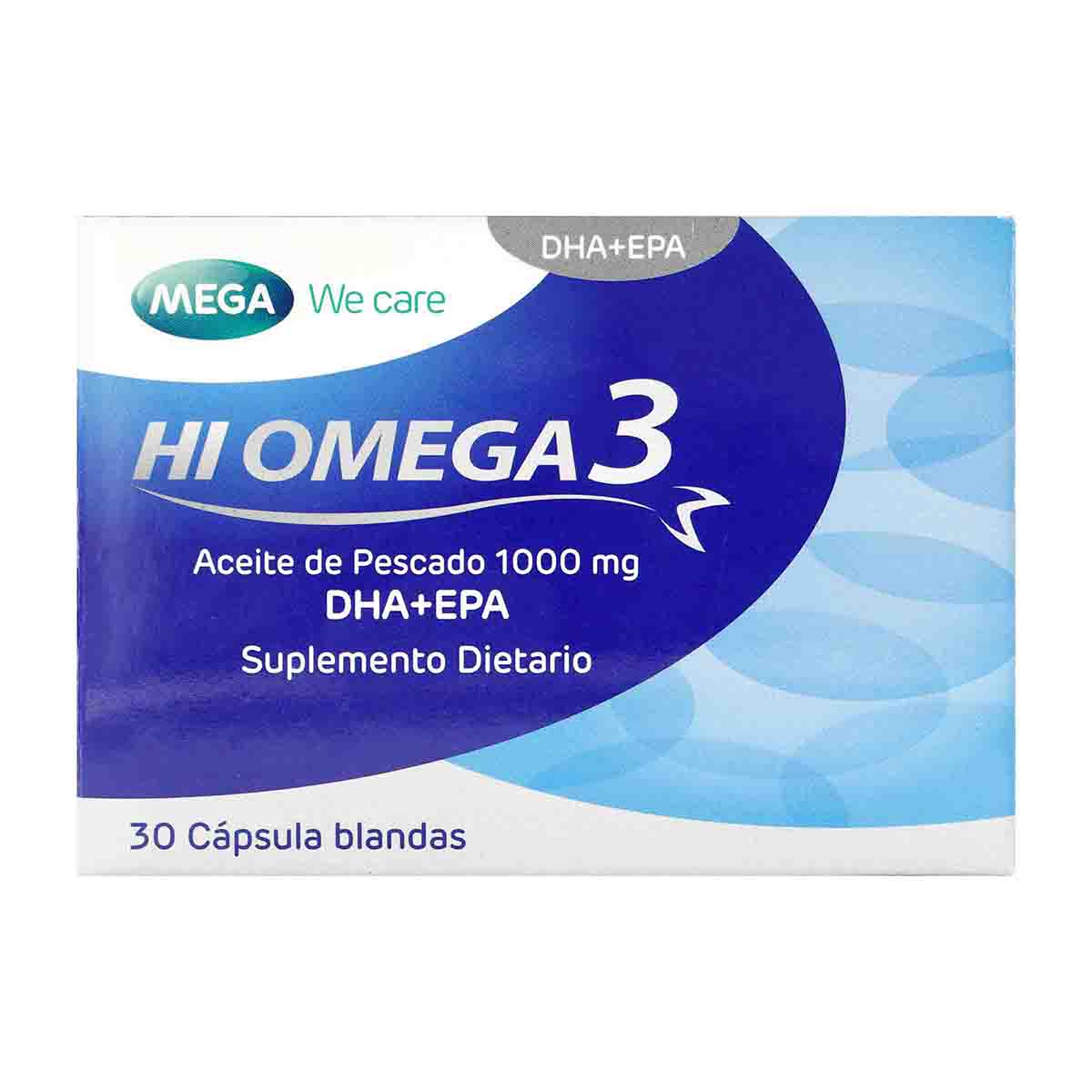 Omega 3 1000 mg Megalabs Caja x 30 Cápsulas