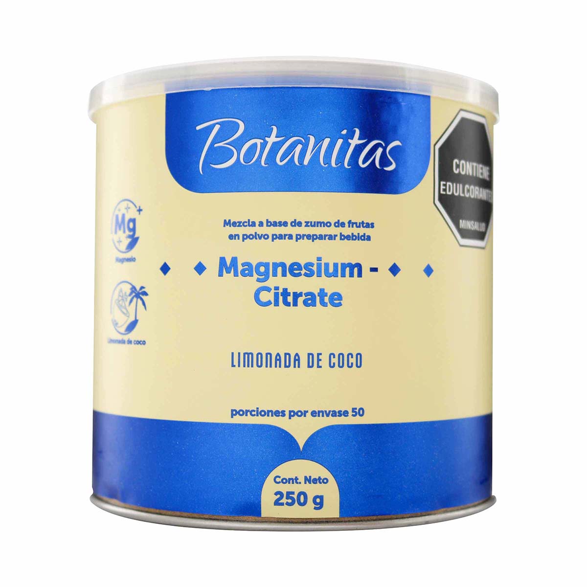 Citrato De Magnesio en Polvo Sabor a Limonada De Coco Frasco x 250 Gramos