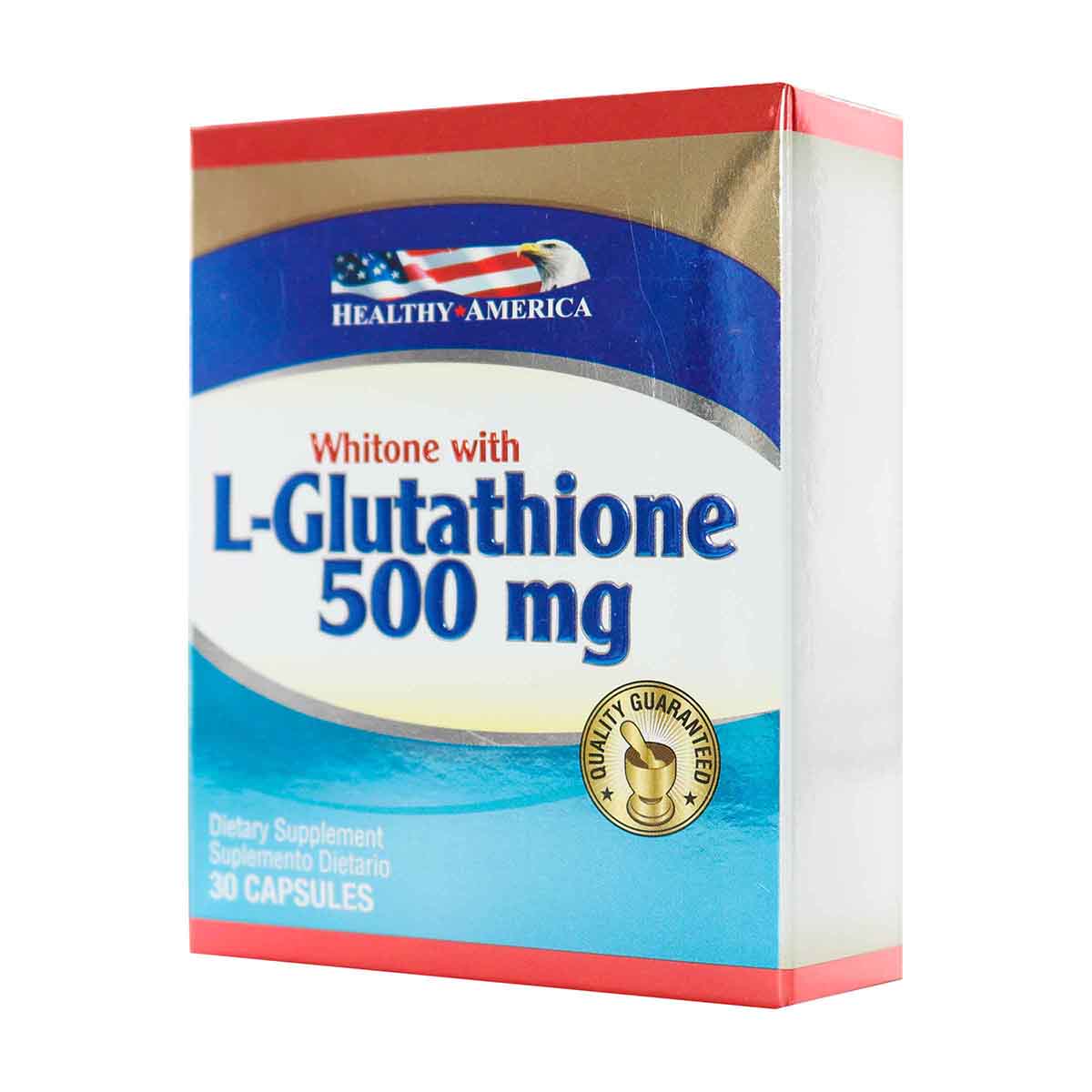 L-Glutathione 500 mg Healthy America Caja x 30 Cápsulas