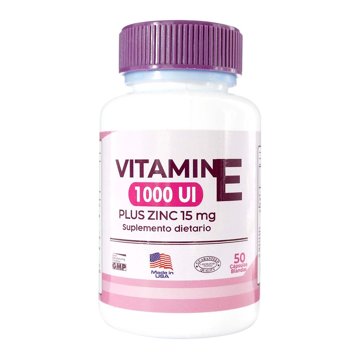 Vitamina E 1000 UI Plus Zinc 15 mg Frasco x 50 Cápsulas