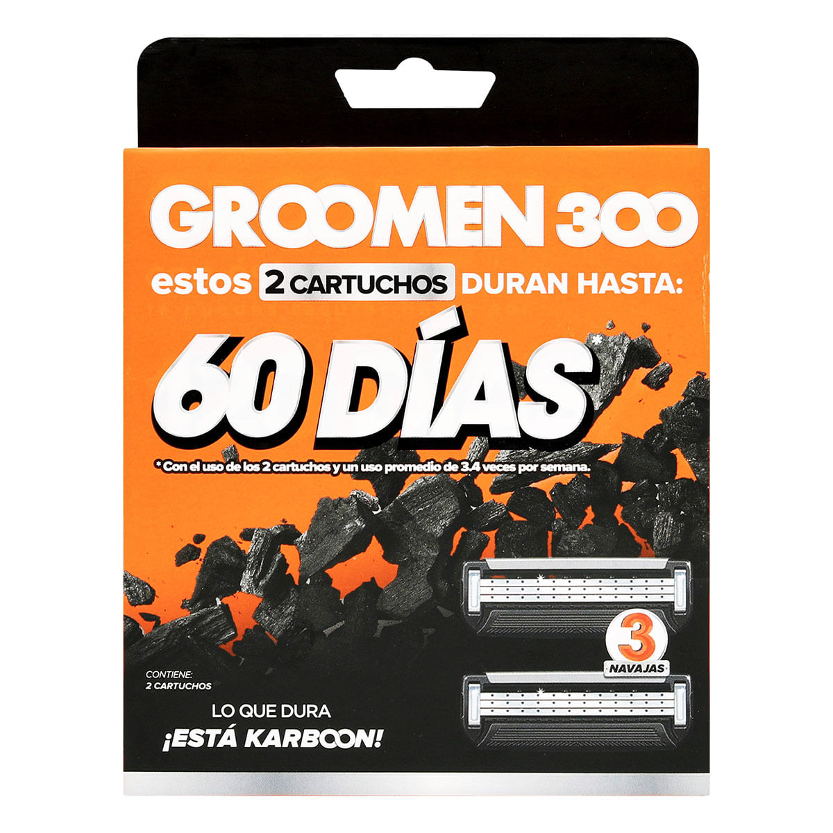 Repuesto Maquina Afeitar Anti-Obstrucción 300 Groomen Caja x 2 uds