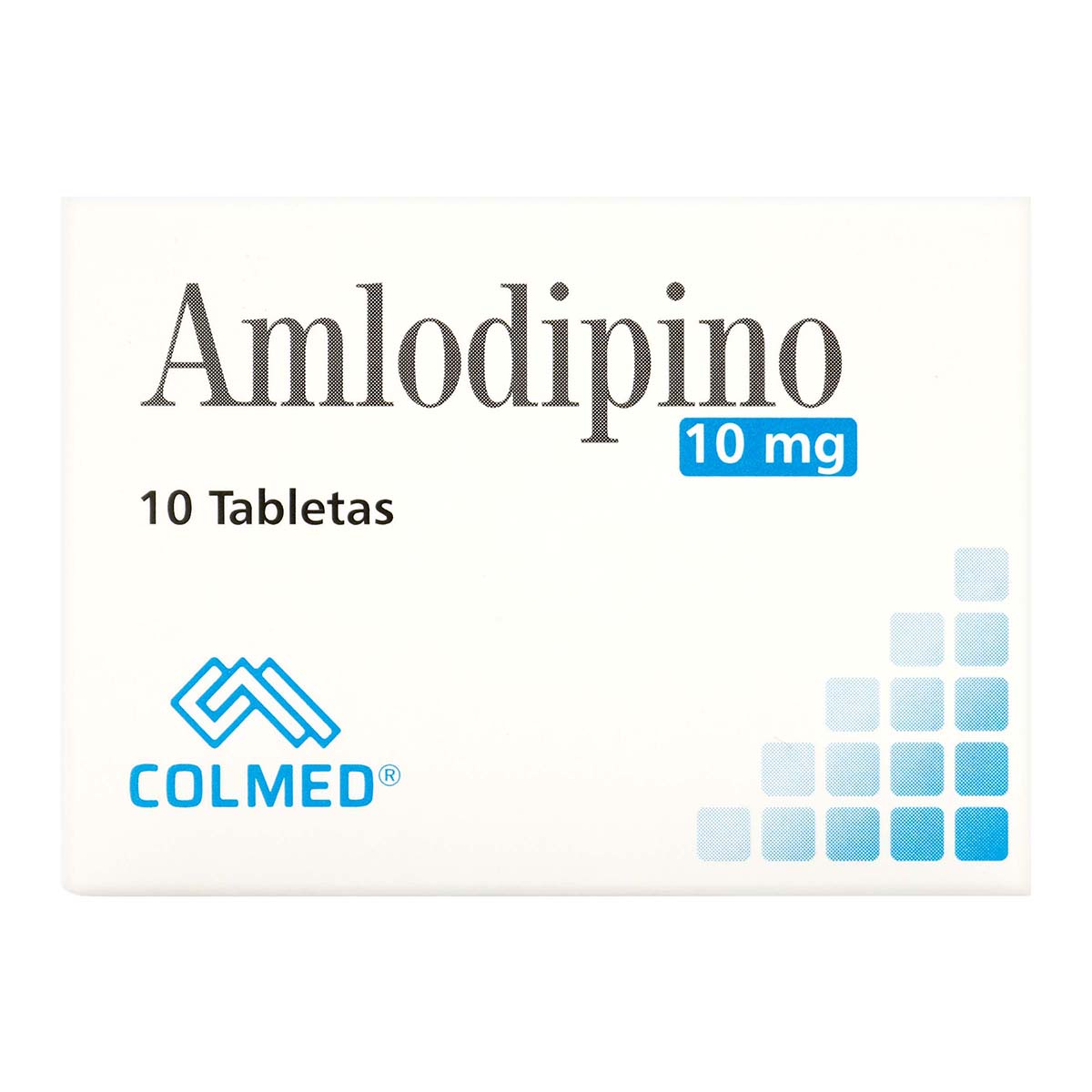 Amlodipino 10 mg Colmed Caja x 10 Tabletas