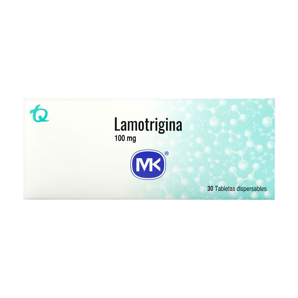 Lamotrigina 100 mg MK Caja x 30 Tabletas